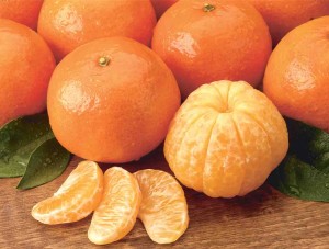 Mandarina en gajos